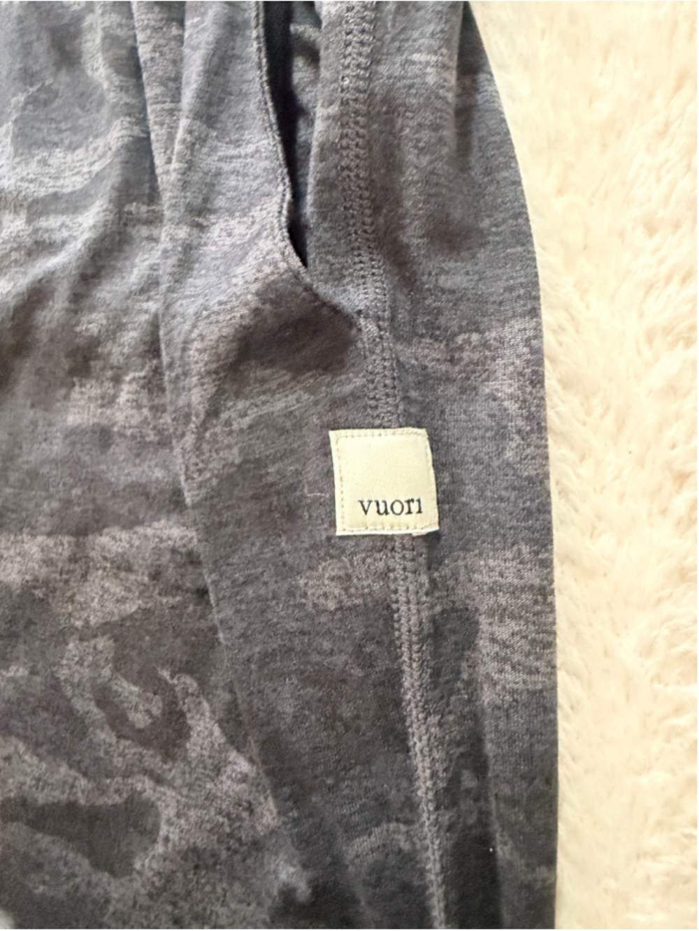 Vuori Halo Performance Joggers XS Grey Black Camo
